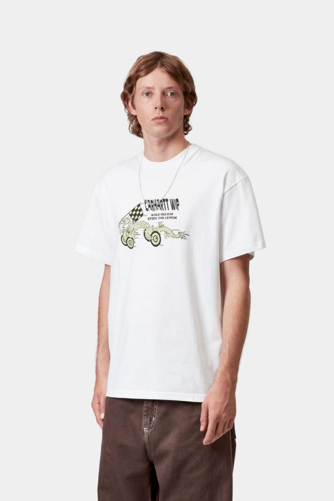Carhartt S/S Make Believe League T-Shirt - White Carhartt S/S Make Believe League T-Shirt - White