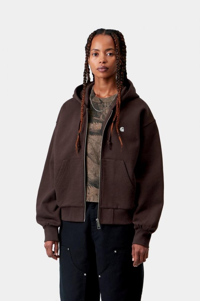 Carhartt Hooded Casey Jacket - Palisander / Silver Carhartt Hooded Casey Jacket - Palisander / Silver