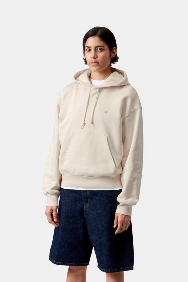 Carhartt Hooded Casey Sweatshirt - Natural / Silver