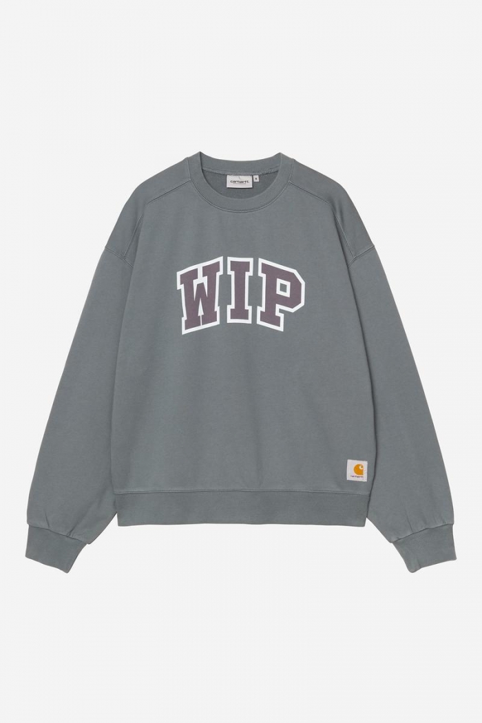 Carhartt WIP III Sweatshirt - Cozy Blue, Heavy stone wash