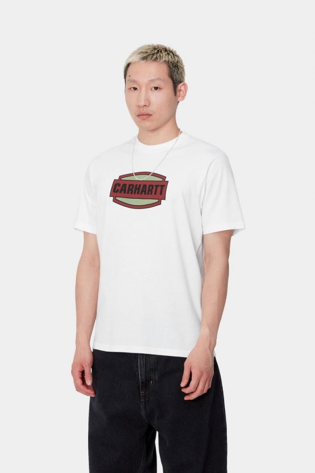 Carhartt S/S Press Script T-Shirt - White Carhartt S/S Press Script T-Shirt - White