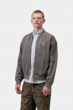 Carhartt Longhand Bomber - Black / White, Garment dyed Carhartt Longhand Bomber - Black / White, Garment dyed