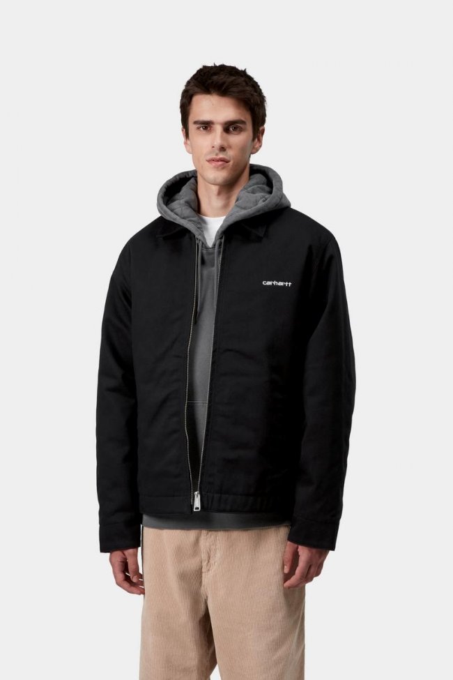 Carhartt Module Script Jacket - Black / White, Rigid Carhartt Module Script Jacket - Black / White, Rigid