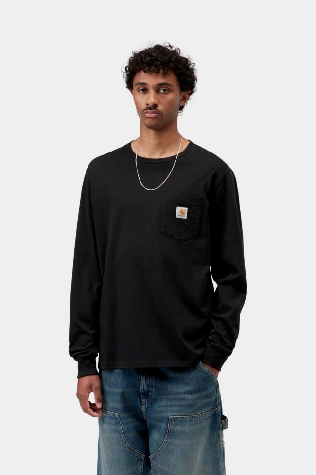 Carhartt L/S Pocket T-Shirt - Black