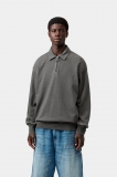Carhartt Harper Polo - Black, Garment dyed