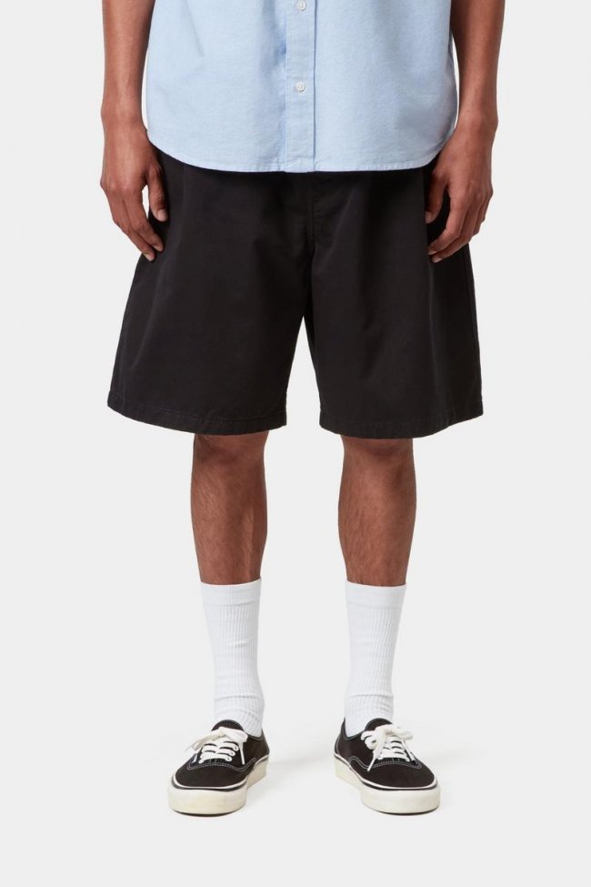 Carhartt Marv Short - Black, Stone washed