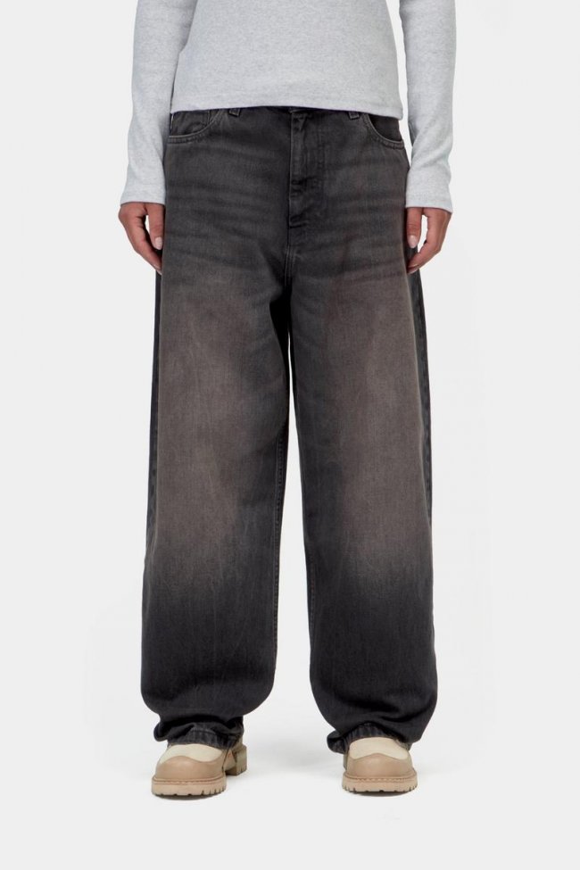 Carhartt Brandon Pant - Black, Tobacco used wash