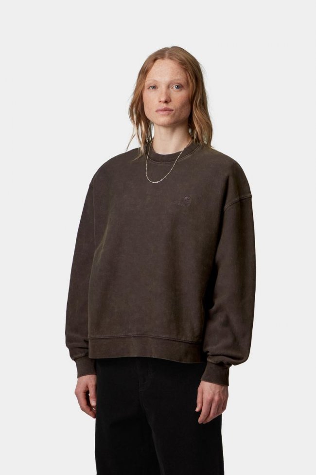 Carhartt Lambert Sweatshirt - Tobacco, Moon wash