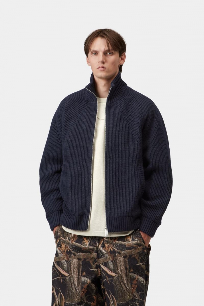 Carhartt Banley Sweater Jacket - Dark Navy