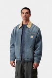 Carhartt OG Detroit Jacket - Blue / Dusty H Brown, Old used wash Carhartt OG Detroit Jacket - Blue / Dusty H Brown, Old used wash