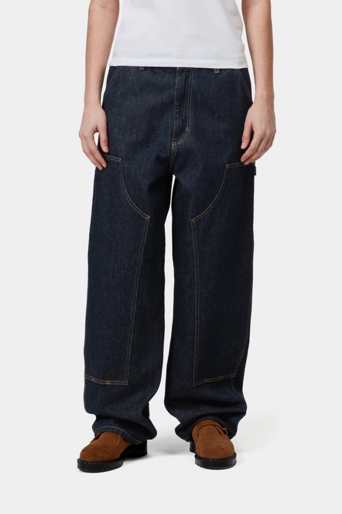 Carhartt Brandon Double Knee Pant - Blue, Rinsed