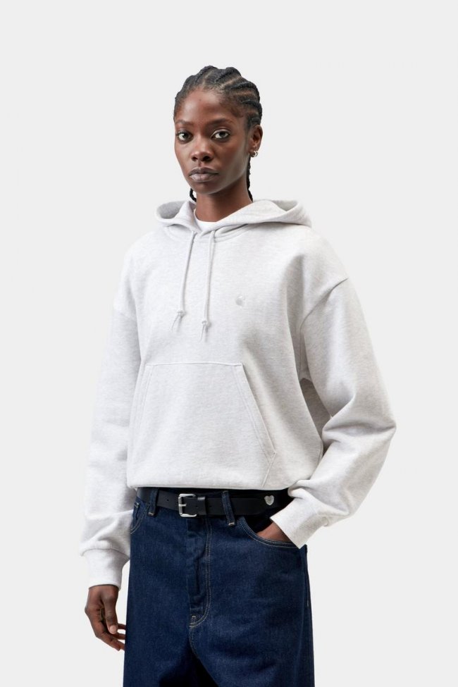 Carhartt Hooded Casey Sweatshirt - Ash Heather / Silver