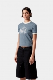 Carhartt S/S Reminiscing Ringer T-Shirt - Velvet Blue, Heavy stone wash Carhartt S/S Reminiscing Ringer T-Shirt - Velvet Blue, Heavy stone wash