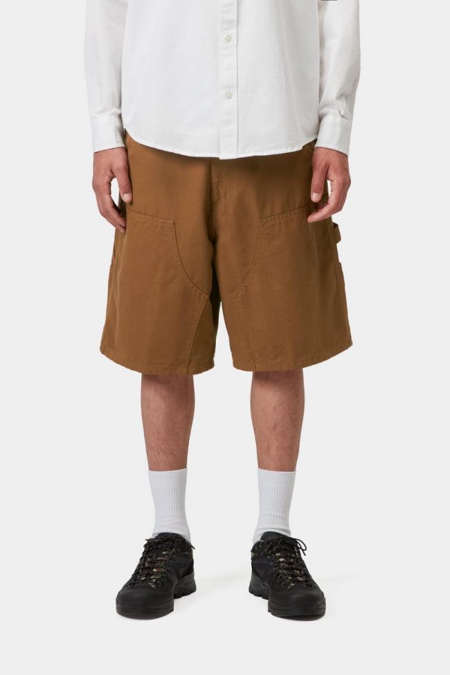 Carhartt Double Knee Short - Hamilton Brown, Rinsed