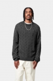 Carhartt Carter Sweater - Black, Garment dyed Carhartt Carter Sweater - Black, Garment dyed