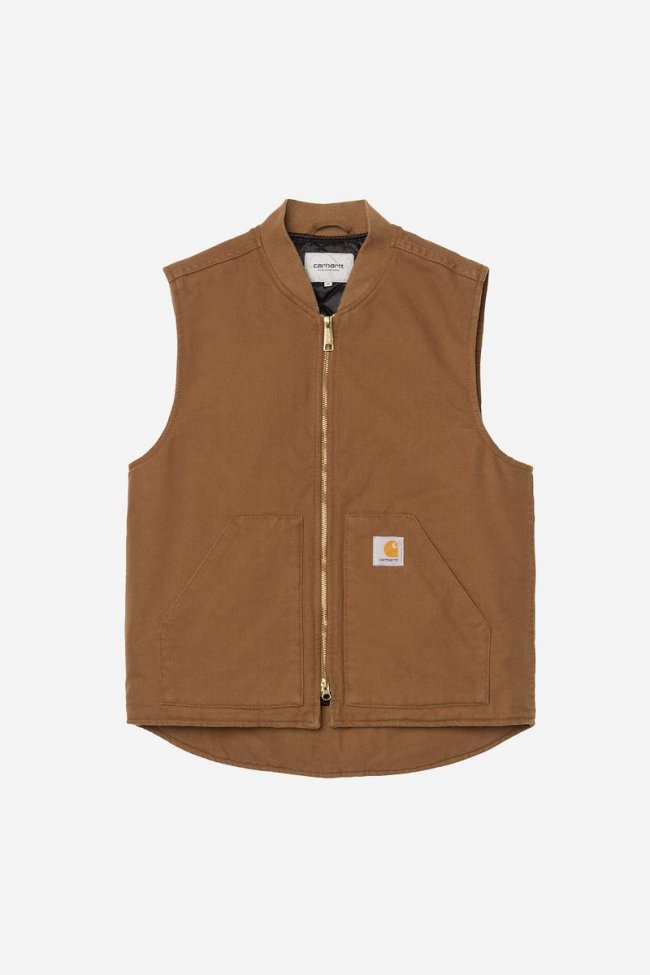 Carhartt Classic Vest - WIP H Brown, Rinsed