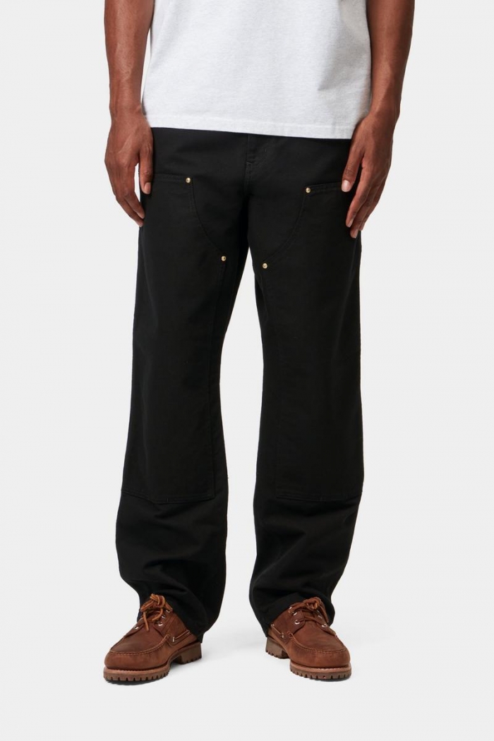 Carhartt Double Knee Pant - Black, Rinsed