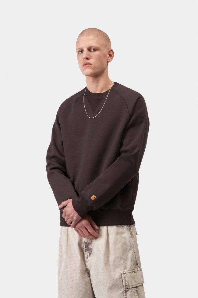 Carhartt Chase Sweatshirt - Shale / Gold