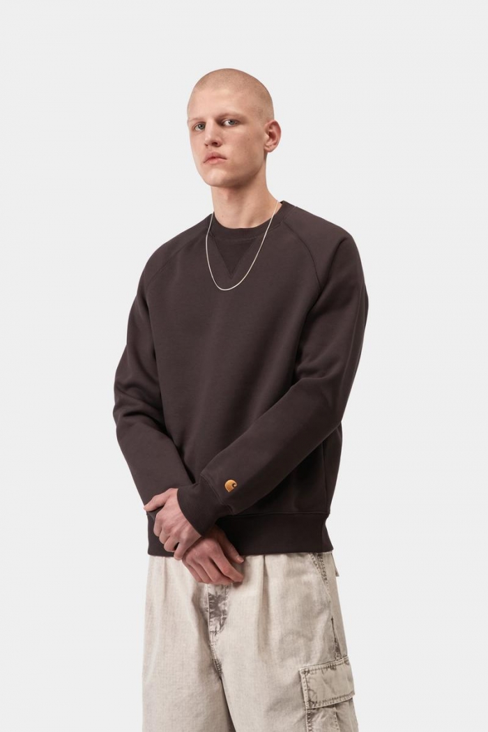 Carhartt Chase Sweatshirt - Shale / Gold