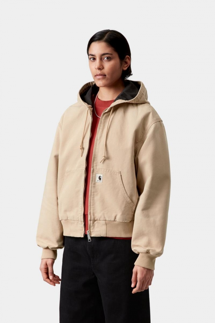 Carhartt OG Active Jacket - Dusty H Brown, Stone canvas