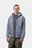 Carhartt Hooded American Script Jacket - Shady Blue