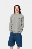 Carhartt L/S American Script T-Shirt - Grey Heather Carhartt L/S American Script T-Shirt - Grey Heather