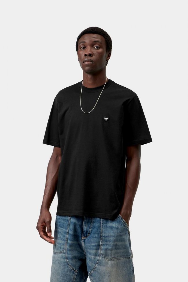 Carhartt S/S Small Heart T-Shirt - Black / Black Carhartt S/S Small Heart T-Shirt - Black / Black