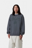 Carhartt Faded Pond Corps Sweatshirt - Deep Night, Heavy stone wash