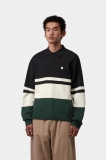 Carhartt L/S Austin Polo - Rugby Jacquard, Soot