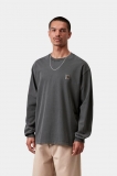 Carhartt L/S Nelson T-Shirt - Black, Garment dyed Carhartt L/S Nelson T-Shirt - Black, Garment dyed