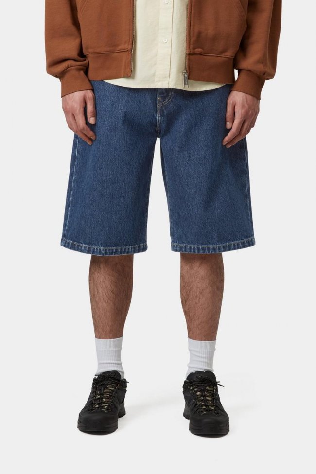 Carhartt Langdon Short - Blue, Stone washed