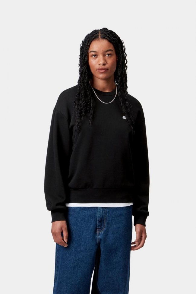 Carhartt Casey Sweatshirt - Black / Silver