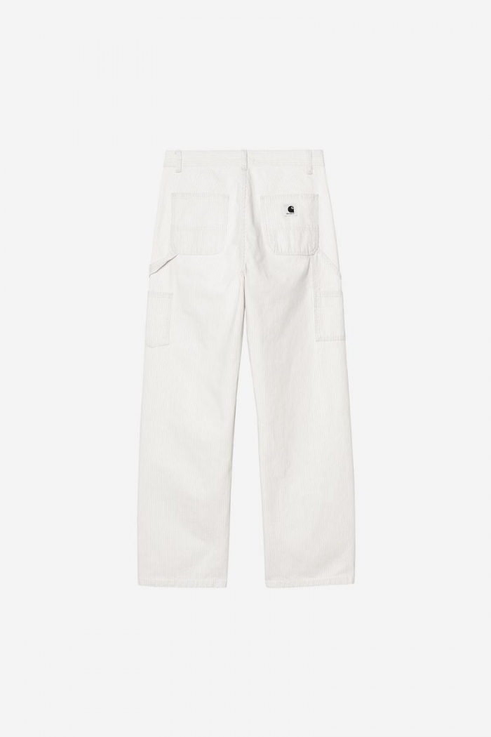 Carhartt Mercer Pant - Mercer Stripe, Graphite / Wax, Bleached