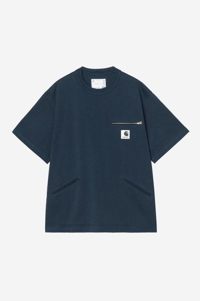 Carhartt sacai x Carhartt WIP Cotton Jersey T-Shirt - Sacai Blue