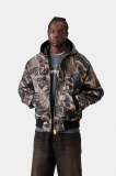 Carhartt OG Active Jacket - Camo Feather Tree, Black, Heavy stone wash