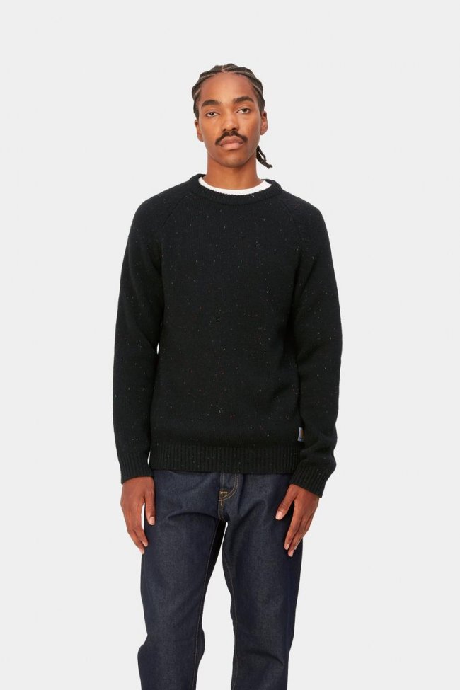 Carhartt Anglistic Sweater - Speckled Black
