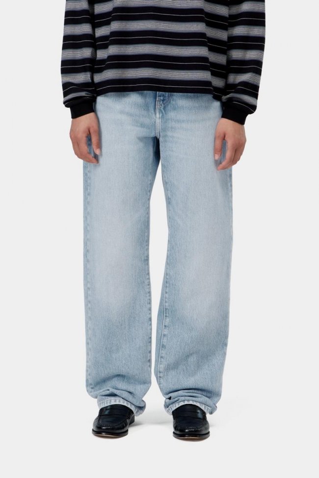 Carhartt Noxon Pant - Blue, Heavy worn bleached