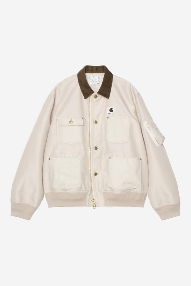 sacai x Carhartt WIP Nylon Twill Duck Blouson - Sacai Ivory