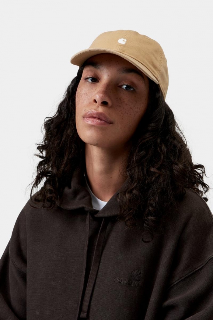 Carhartt Madison Logo Cap - WIP Dusty H / White