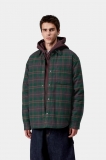 Carhartt Gargan Shirt Jac - Gargan Check, Dark Fir Carhartt Gargan Shirt Jac - Gargan Check, Dark Fir