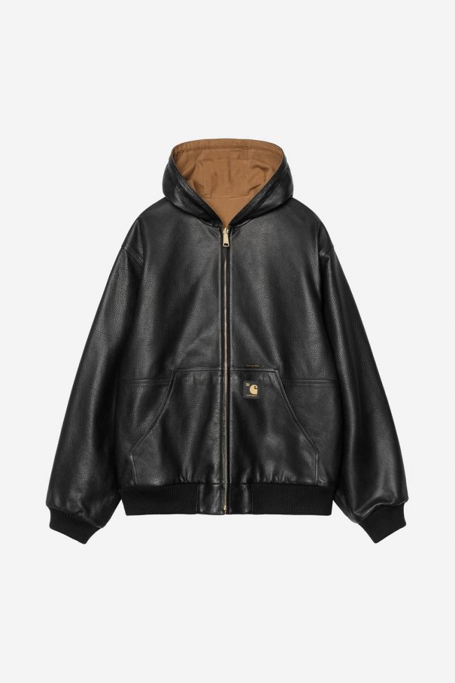 Carhartt OG Active Jacket 50th Anniversary Edition Leather - Black / Hamilton Brown Carhartt OG Active Jacket 50th Anniversary Edition Leather - Black / Hamilton Brown