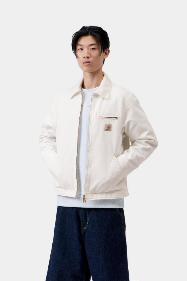 Carhartt Detroit Jacket (Summer) - Wax / Wax, Rinsed
