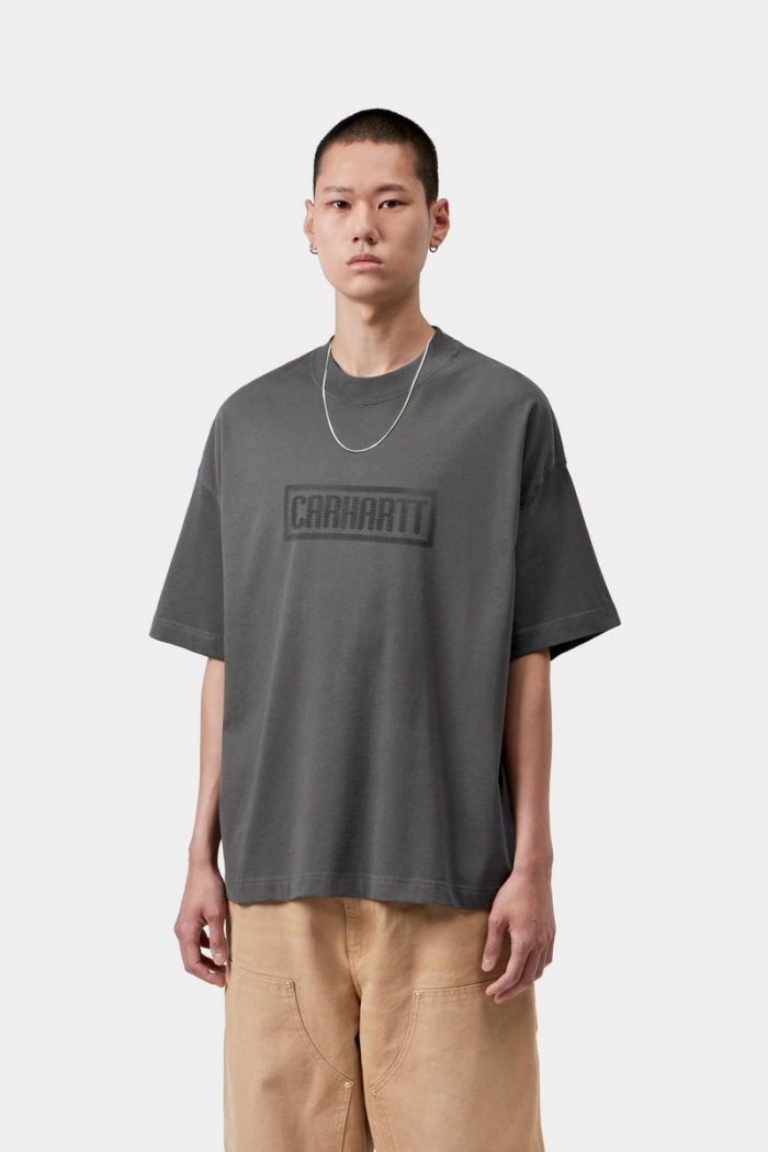 Carhartt S/S Bricky Man T-Shirt - Soot, Stone dyed