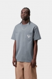Carhartt S/S Longhand Pocket T-Shirt - Cozy Blue / White