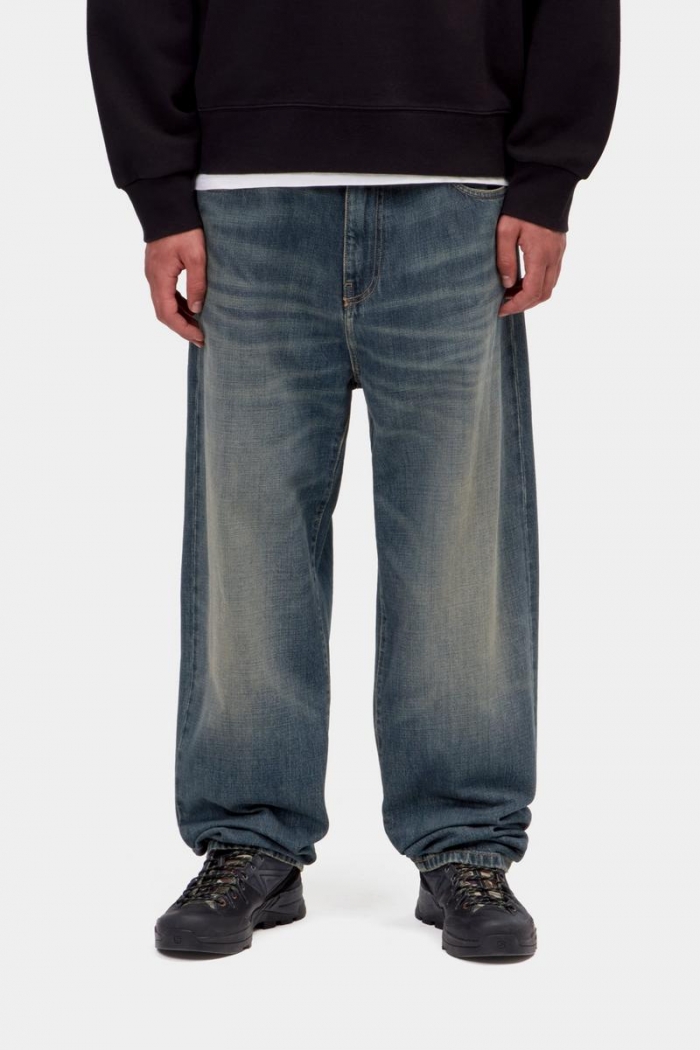 Carhartt Aaron Pant - Blue, Mid worn used