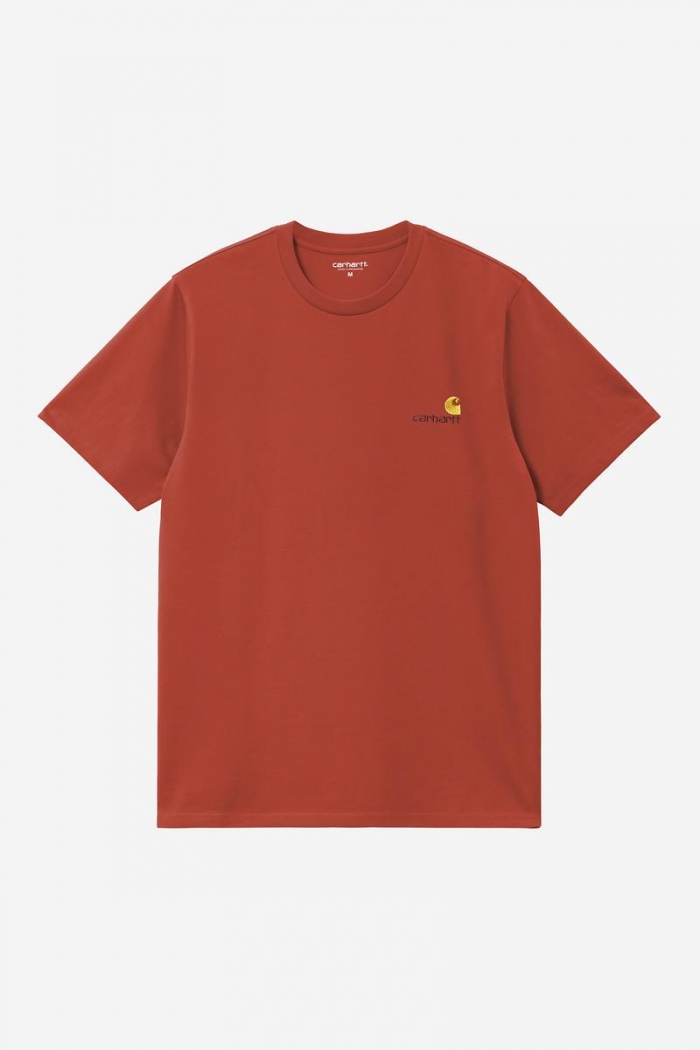 Carhartt S/S American Script T-Shirt - Oxide Red