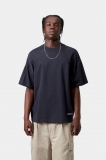 Carhartt S/S Link Script T-Shirt - Dark Navy / White