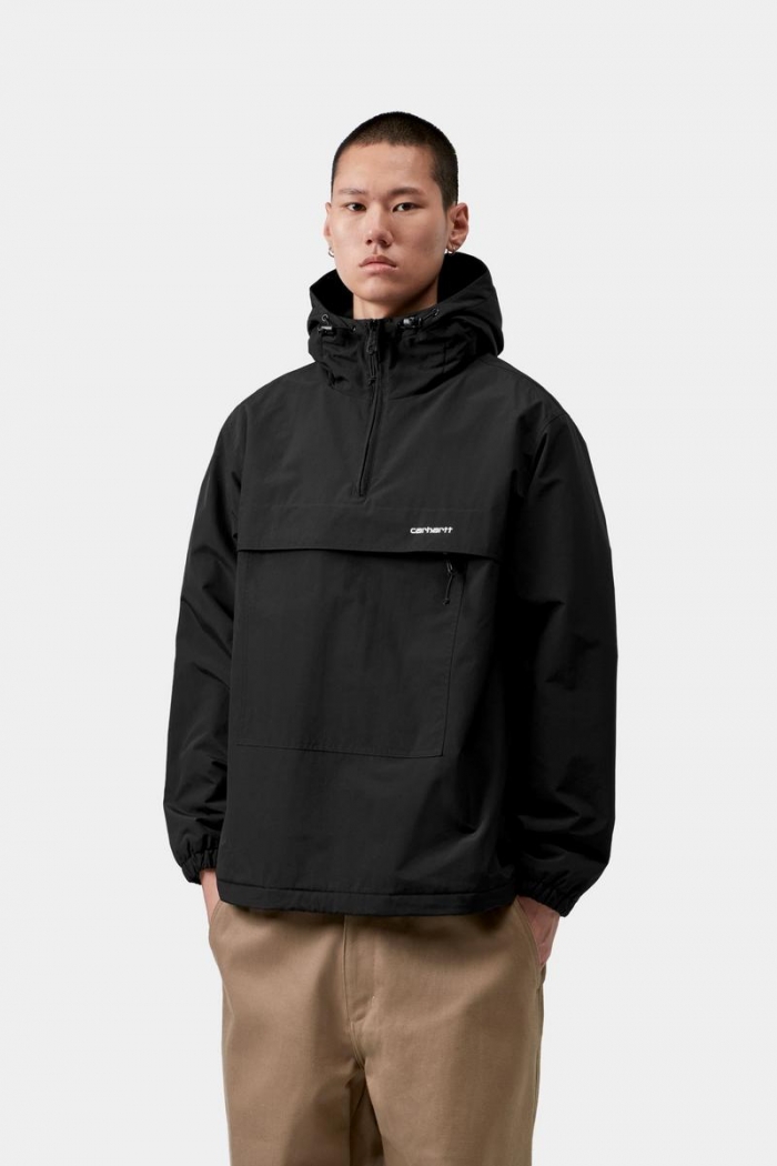 Carhartt Windbreaker Pullover (Winter) - Black / White