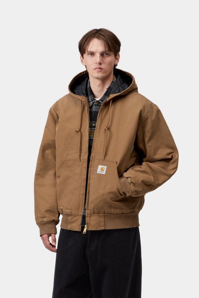 Carhartt OG Active Jacket - WIP H Brown, Stone canvas Carhartt OG Active Jacket - WIP H Brown, Stone canvas