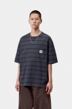 Carhartt S/S Cardona Pocket T-Shirt - Cardona Stripe, Natural / Dark Navy, Garment dyed Carhartt S/S Cardona Pocket T-Shirt - Cardona Stripe, Natural / Dark Navy, Garment dyed
